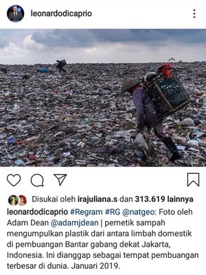 Unggahan Leonardo DiCaprio Soal Bantar Gebang